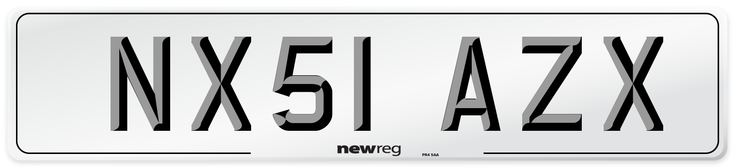 NX51 AZX Number Plate from New Reg